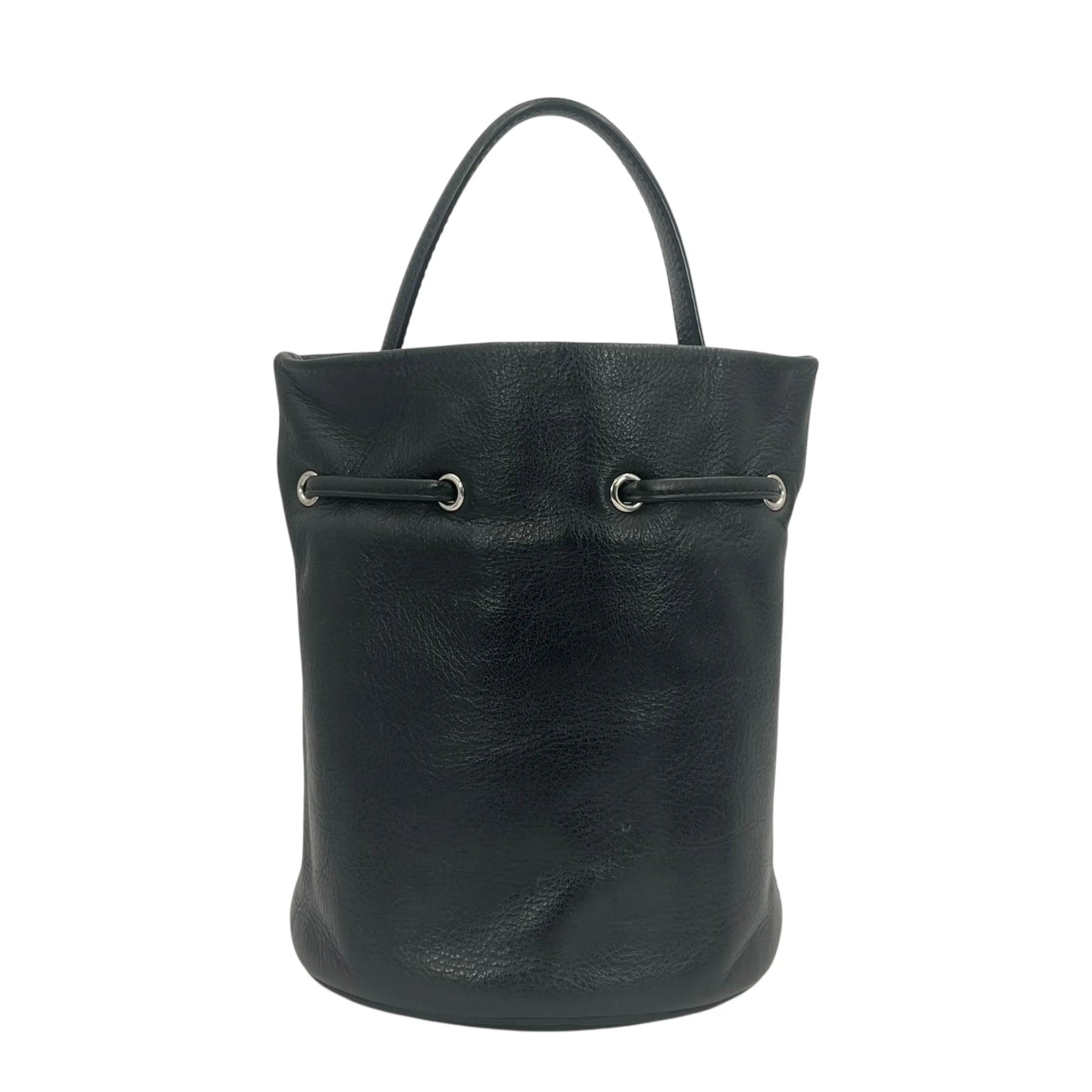 BALENCIAGA エブリデイ ドローストリング バケットバック XS カーフスキン ハンドバッグ ショルダーバッグ - ブラック