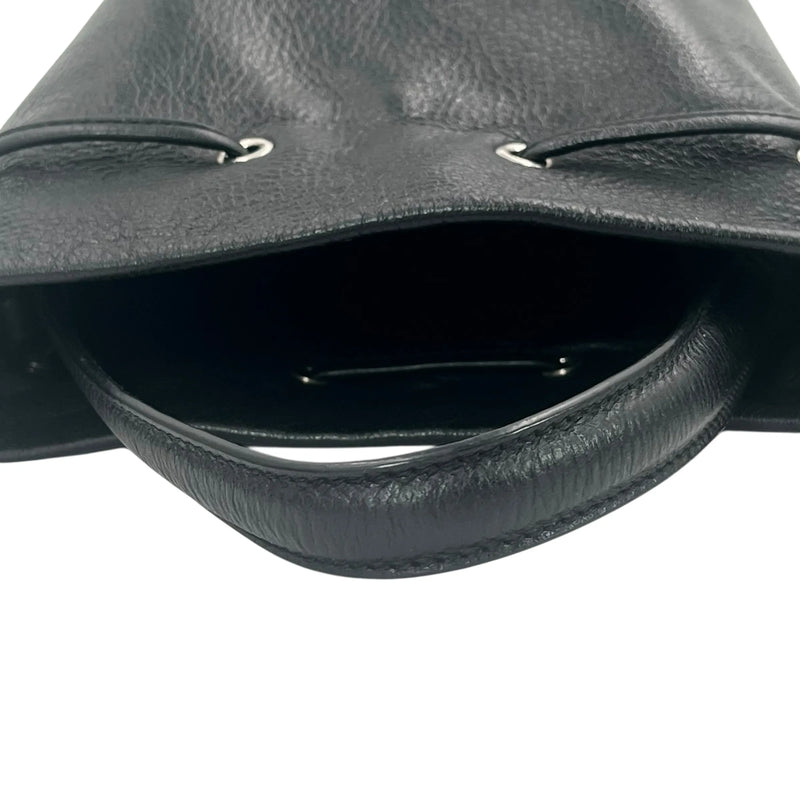 BALENCIAGA エブリデイ ドローストリング バケットバック XS カーフスキン ハンドバッグ ショルダーバッグ - ブラック