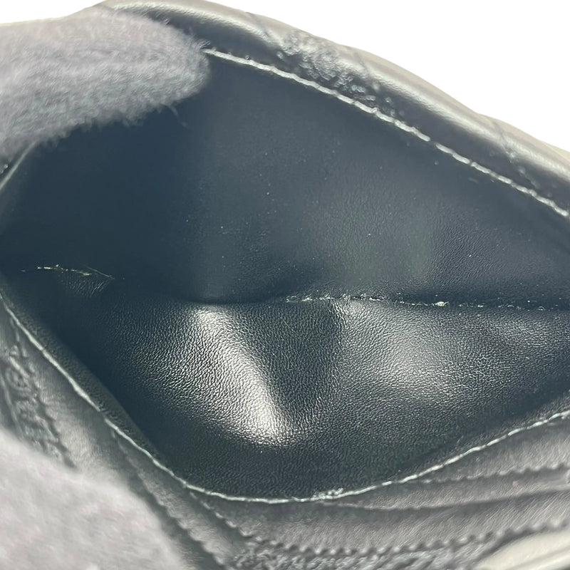 BALENCIAGA BBレポーター XS カーフスキン チェーンショルダーバッグ - ブラック