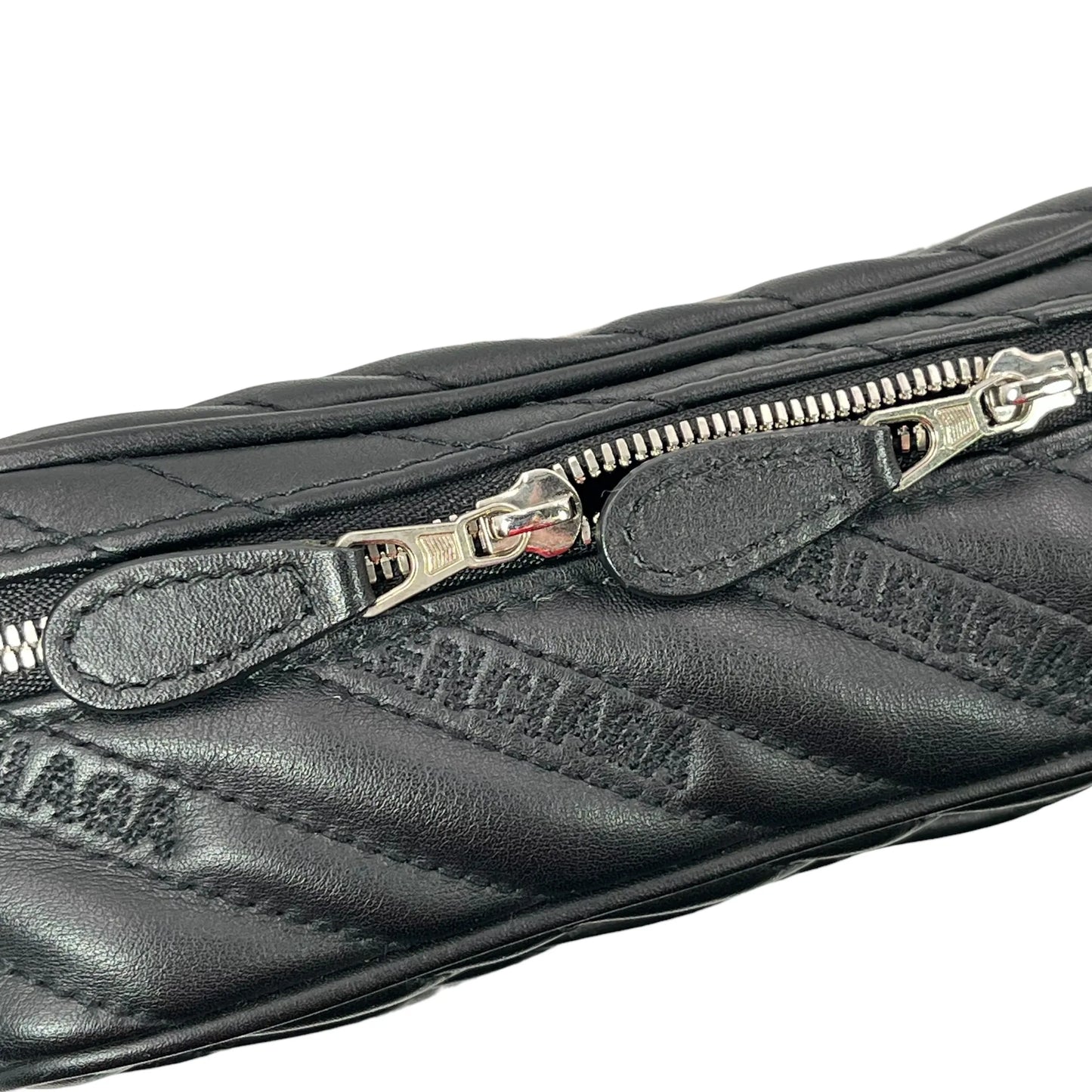 BALENCIAGA BBレポーター XS カーフスキン チェーンショルダーバッグ - ブラック