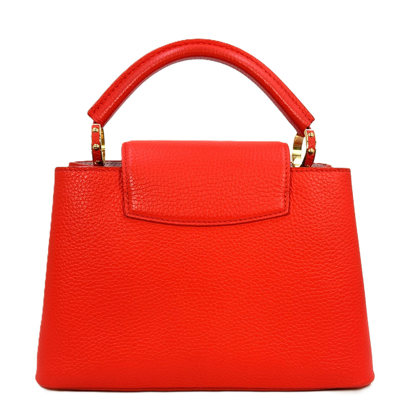 Louis Vuitton Capucines BB Taurillon Leather Handbag/Shoulder Bag - Orange 