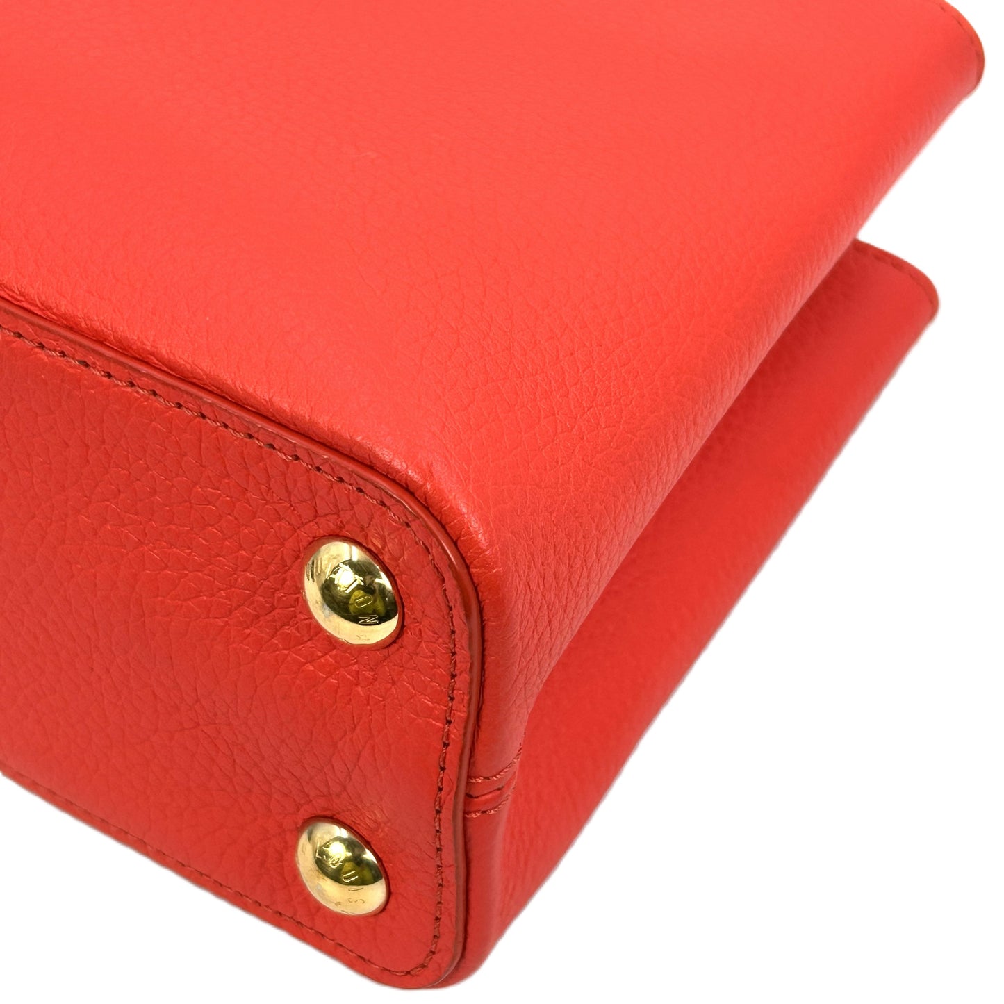 Louis Vuitton Capucines BB Taurillon Leather Handbag/Shoulder Bag - Orange 