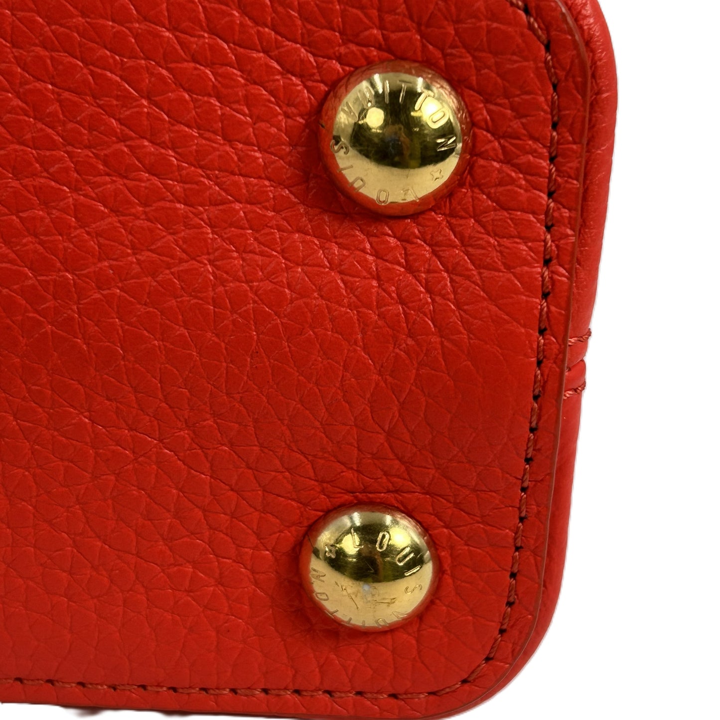 Louis Vuitton Capucines BB Taurillon Leather Handbag/Shoulder Bag - Orange 