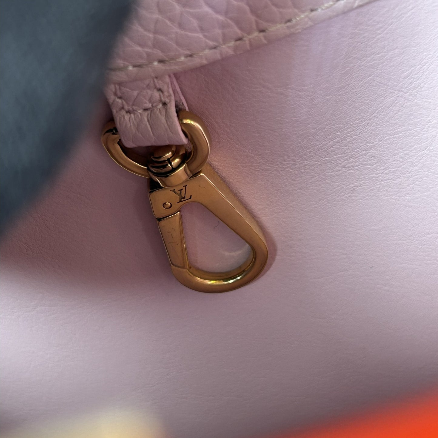 Louis Vuitton Capucines BB Taurillon Leather Handbag/Shoulder Bag - Orange 