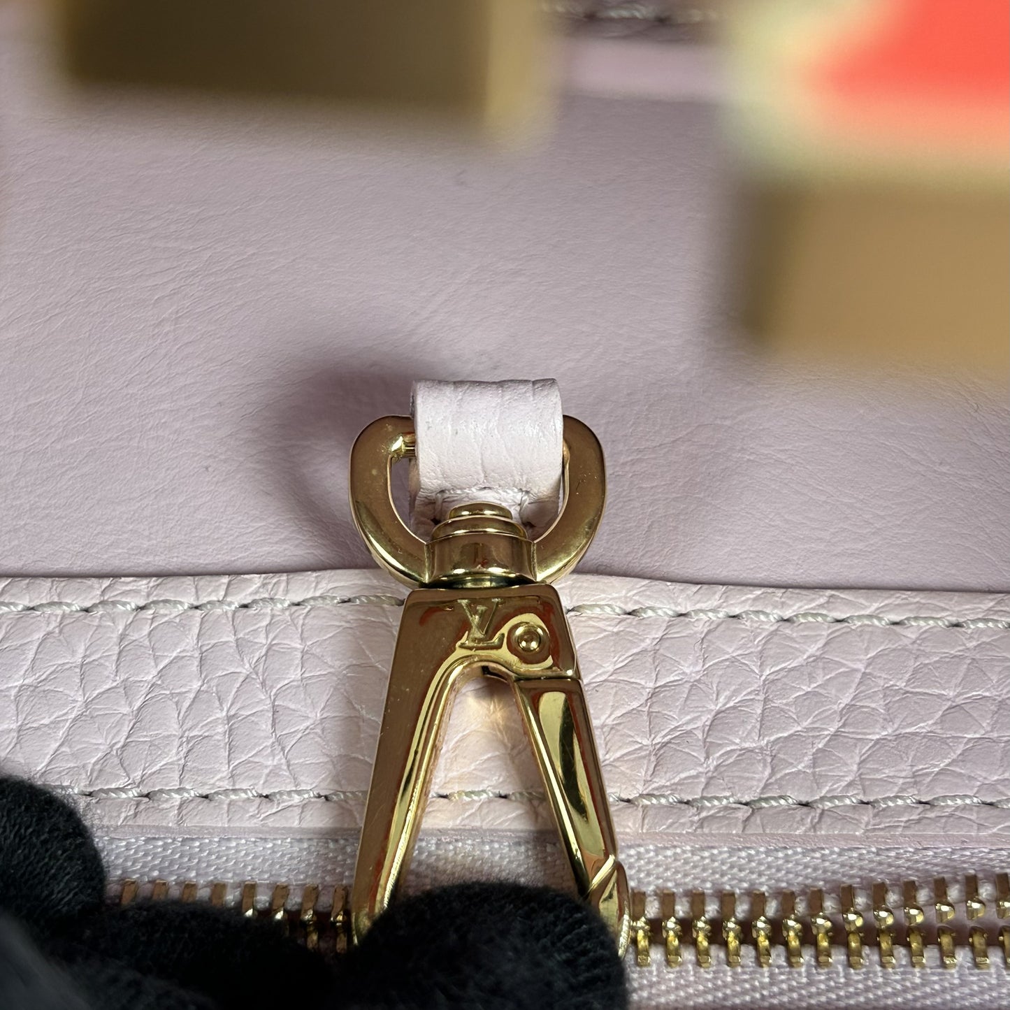 Louis Vuitton Capucines BB Taurillon Leather Handbag/Shoulder Bag - Orange 