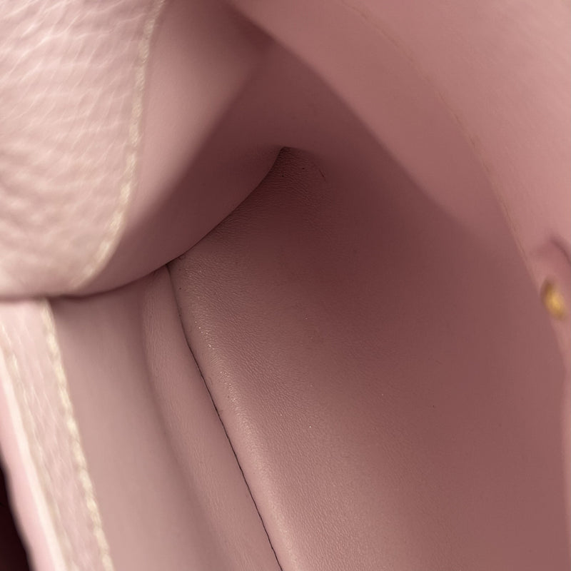 Louis Vuitton Capucines BB Taurillon Leather Handbag/Shoulder Bag - Orange 