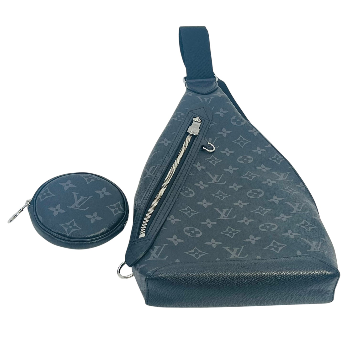 Louis Vuitton Monogram Duo Sling Body Bag - Black 