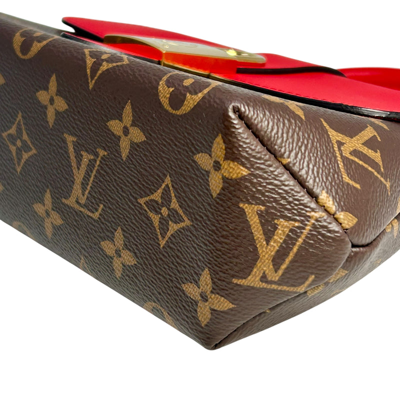 Louis Vuitton Monogram Rocky BB Handbag/Shoulder Bag - Brown and Red 