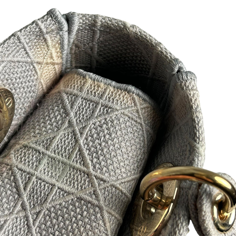 Dior Lady Dee-Lite Handbag/Shoulder Bag - Grey 