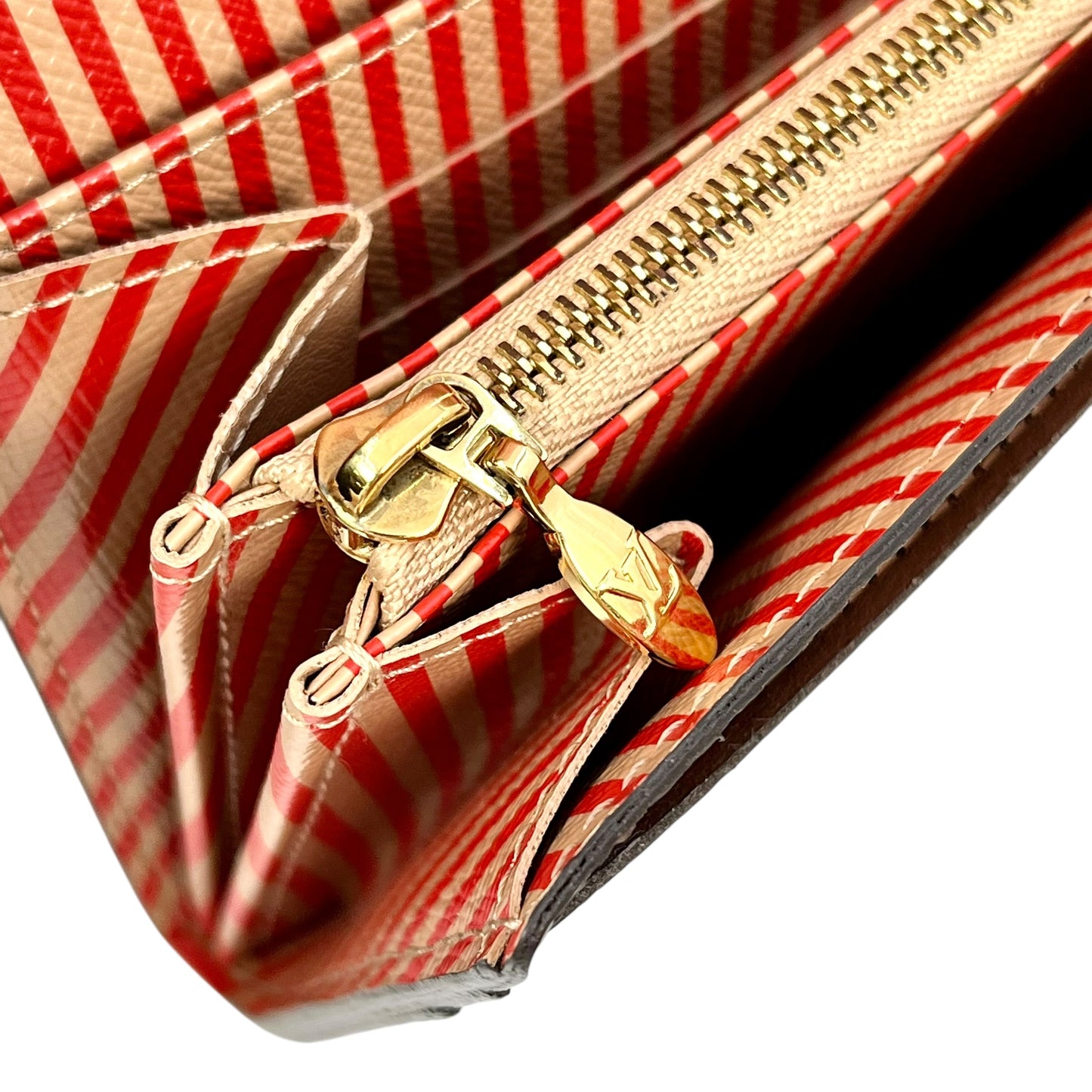 Louis Vuitton Monogram Portefeuille Sarah Canvas Long Wallet - Brown 