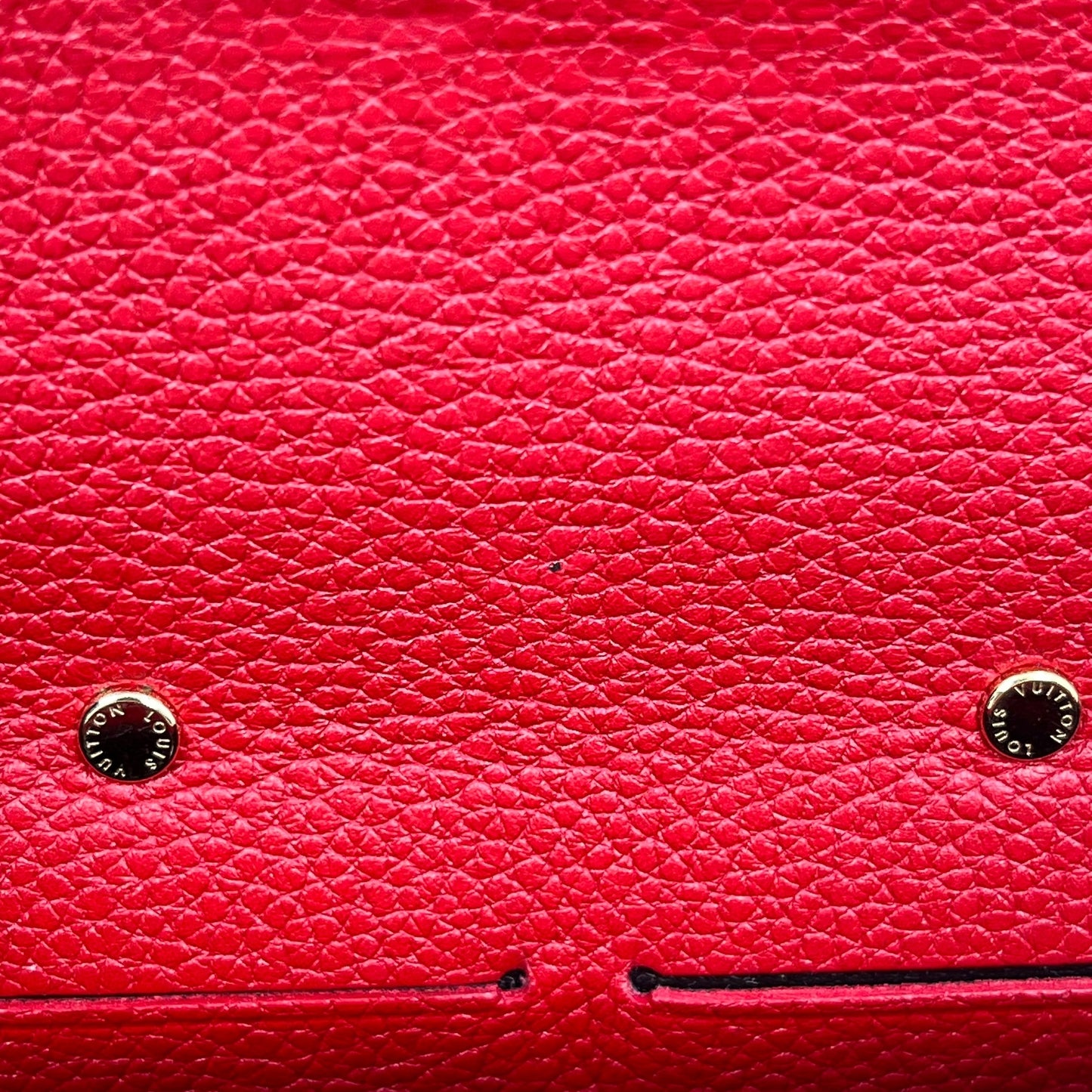 Louis Vuitton Monogram Pallas Portefeuille Long Wallet - Red 