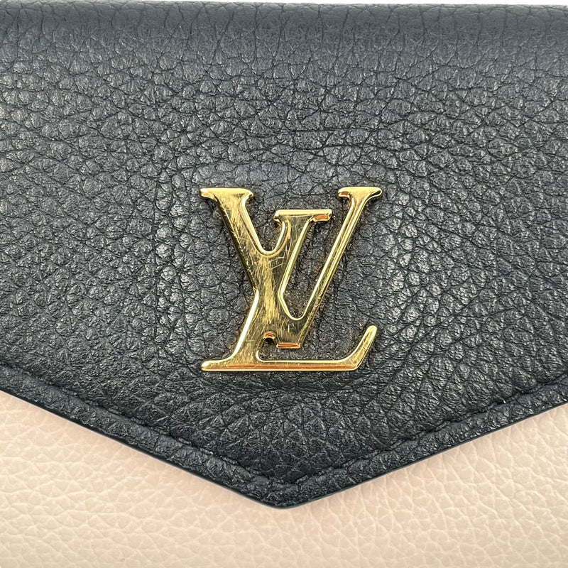 Louis Vuitton Portefeuille Rock Mini Tri-fold Compact Wallet - Beige x Black