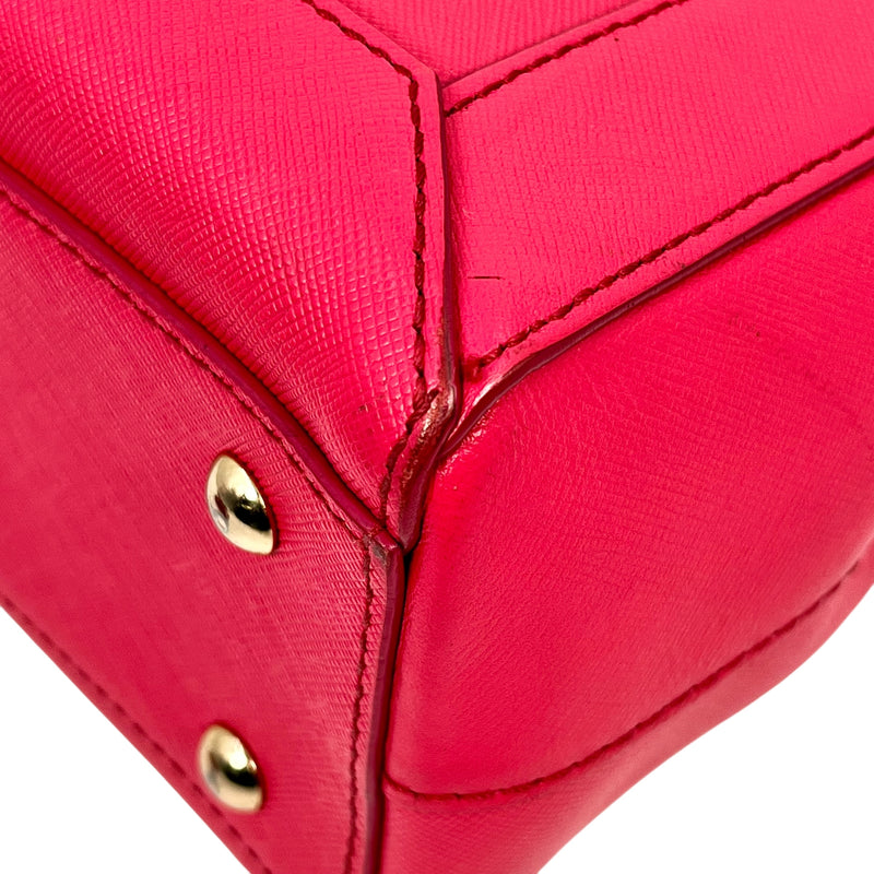 MCM Leather Handbag/Shoulder Bag - Pink 