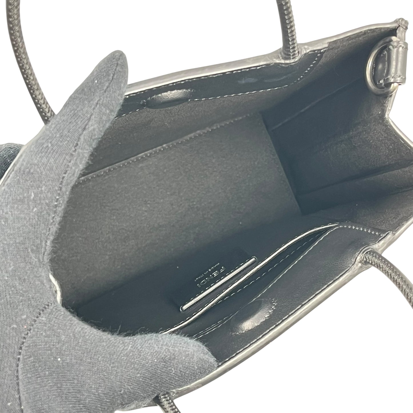 FENDI Shopping Handbag Shoulder Bag - Black 