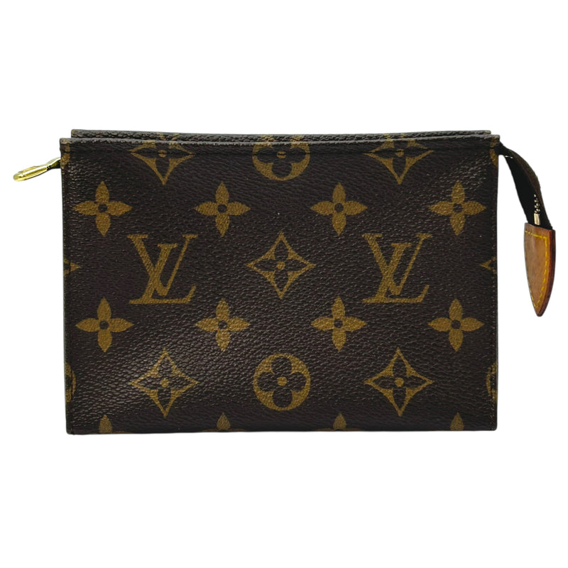 Louis Vuitton Monogram Canvas Pochette Cosmetic Pouch - Brown 