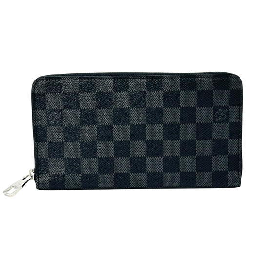Louis Vuitton Damier Zippy Organizer Long Wallet - Black and Grey 