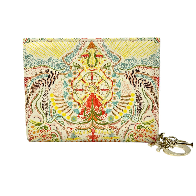 Dior 2020 Heart Light Bifold Compact Wallet - Yellow x Multicolor 