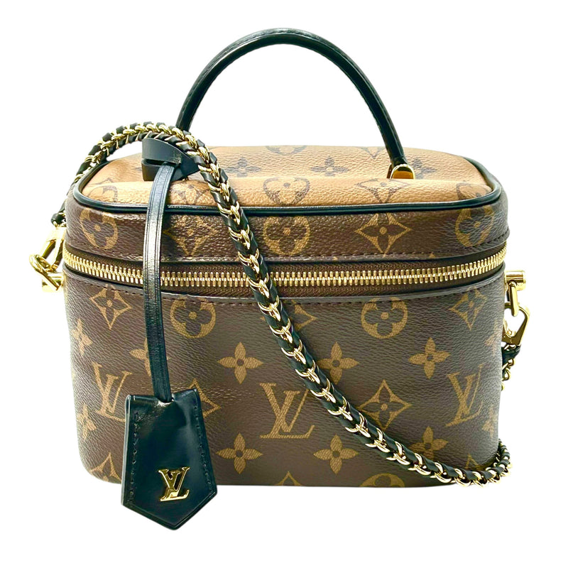 Louis Vuitton モノグラム キャンバス リバース ヴァニティ NV PM ショルダーバッグ - ブラウン