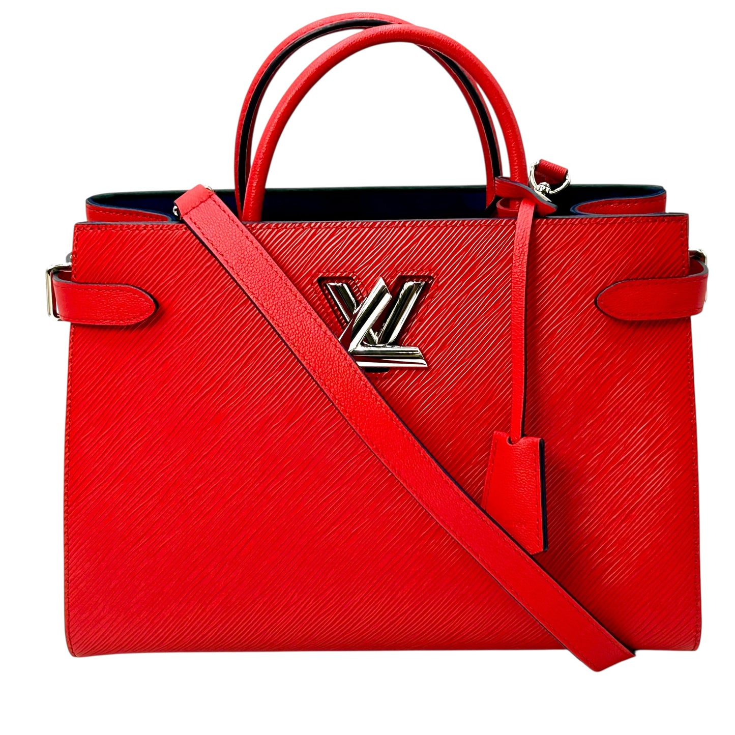 Louis Vuitton Twist Tote Coquelicot Epi Leather Handbag - Red 