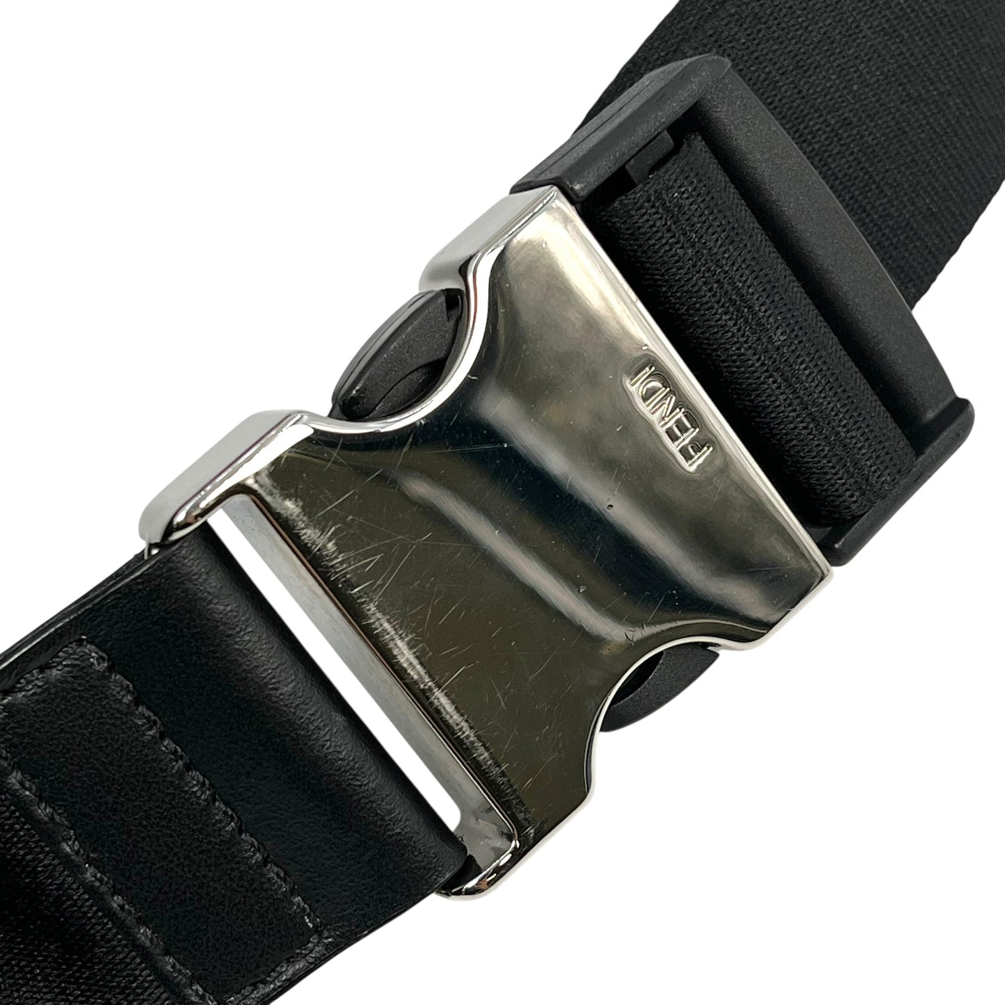 FENDI Monster Leather Body Bag - Black and Yellow 