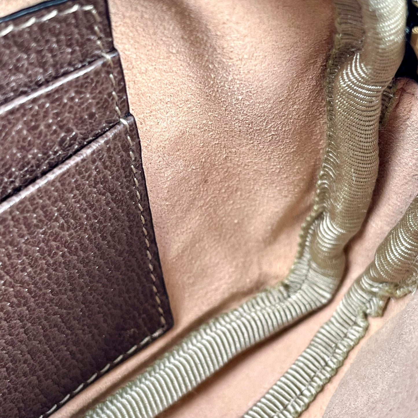 GUCCI GG Supreme Canvas Body Bag - Brown