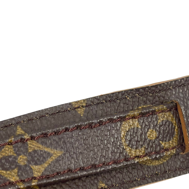 Louis Vuitton Monogram Canvas and Leather Shoulder Strap 101cm - Dark Brown - 32548 