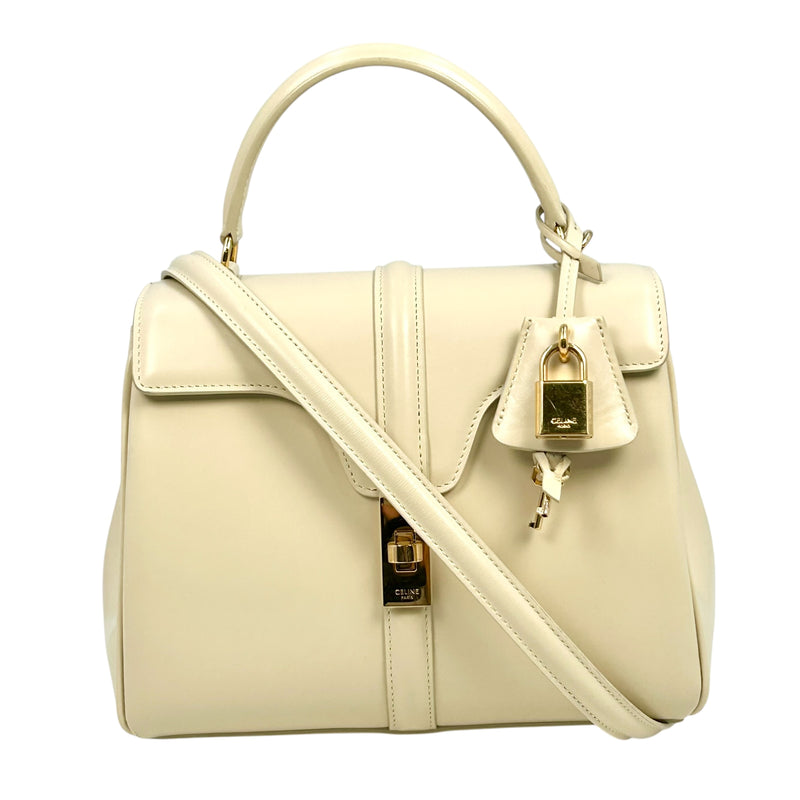 CELINE 16 Small Handbag/Shoulder Bag - Cream 