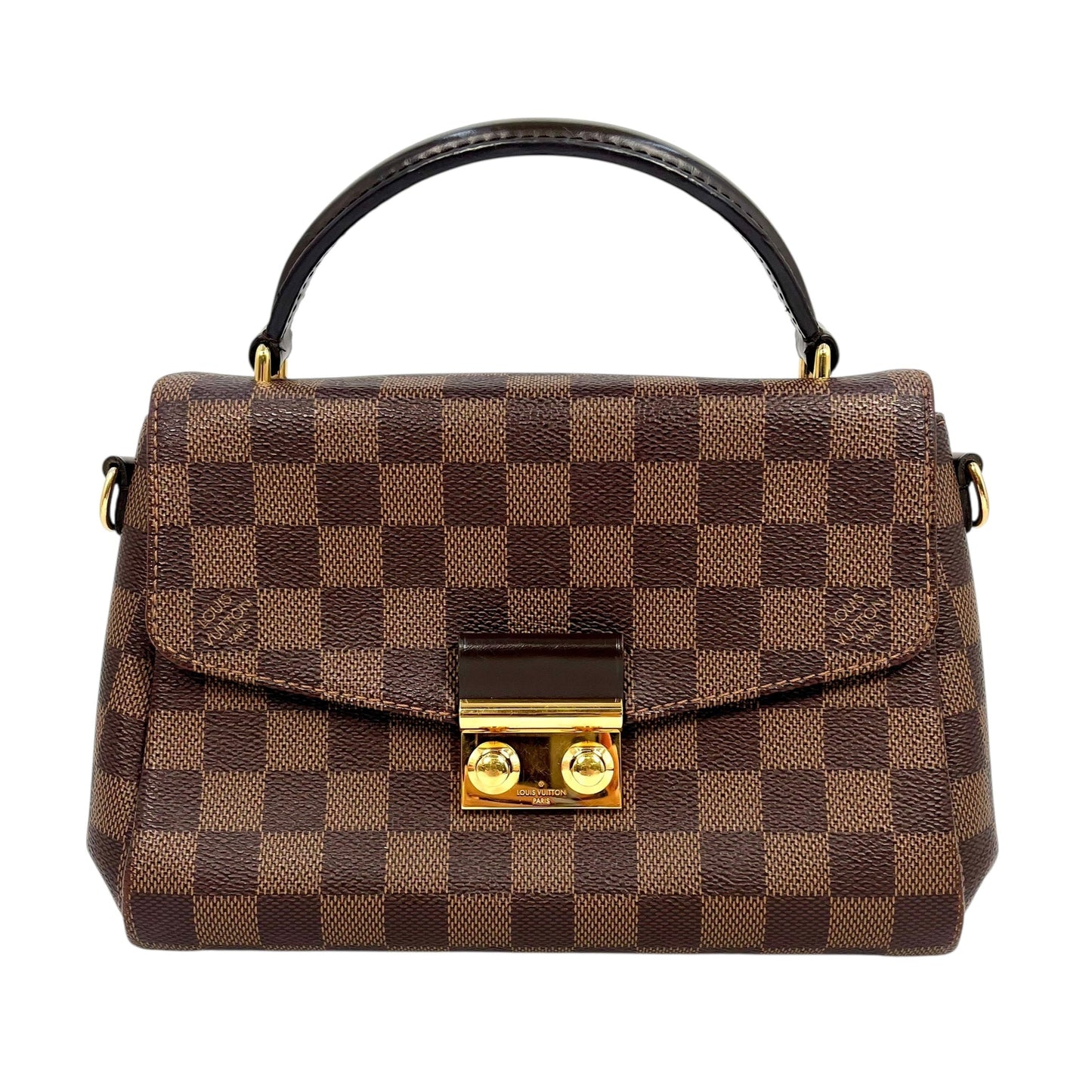Louis Vuitton Damier Croisette PM Handbag - Dark Brown 