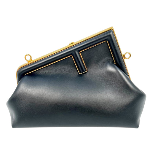 FENDI First Small Shoulder Bag - Black 