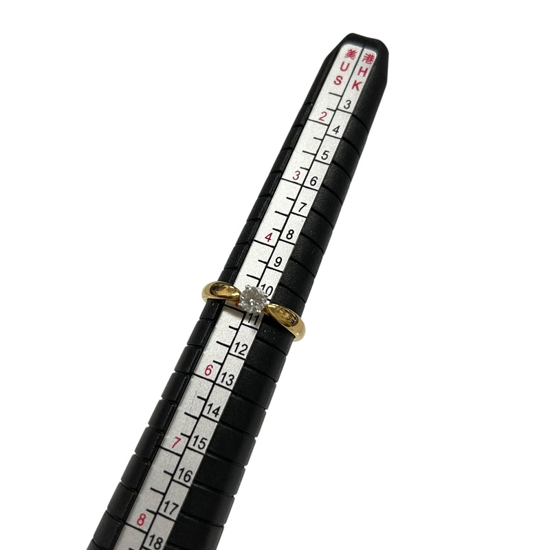 Tiffany Solitaire Diamond Ring Jewelry - 18KYG Pt950