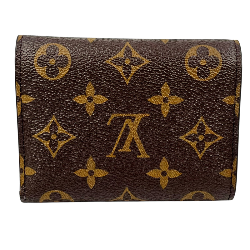 Louis Vuitton Monogram Canvas Portefeuille Victorine Tri-fold Compact Wallet - Brown 