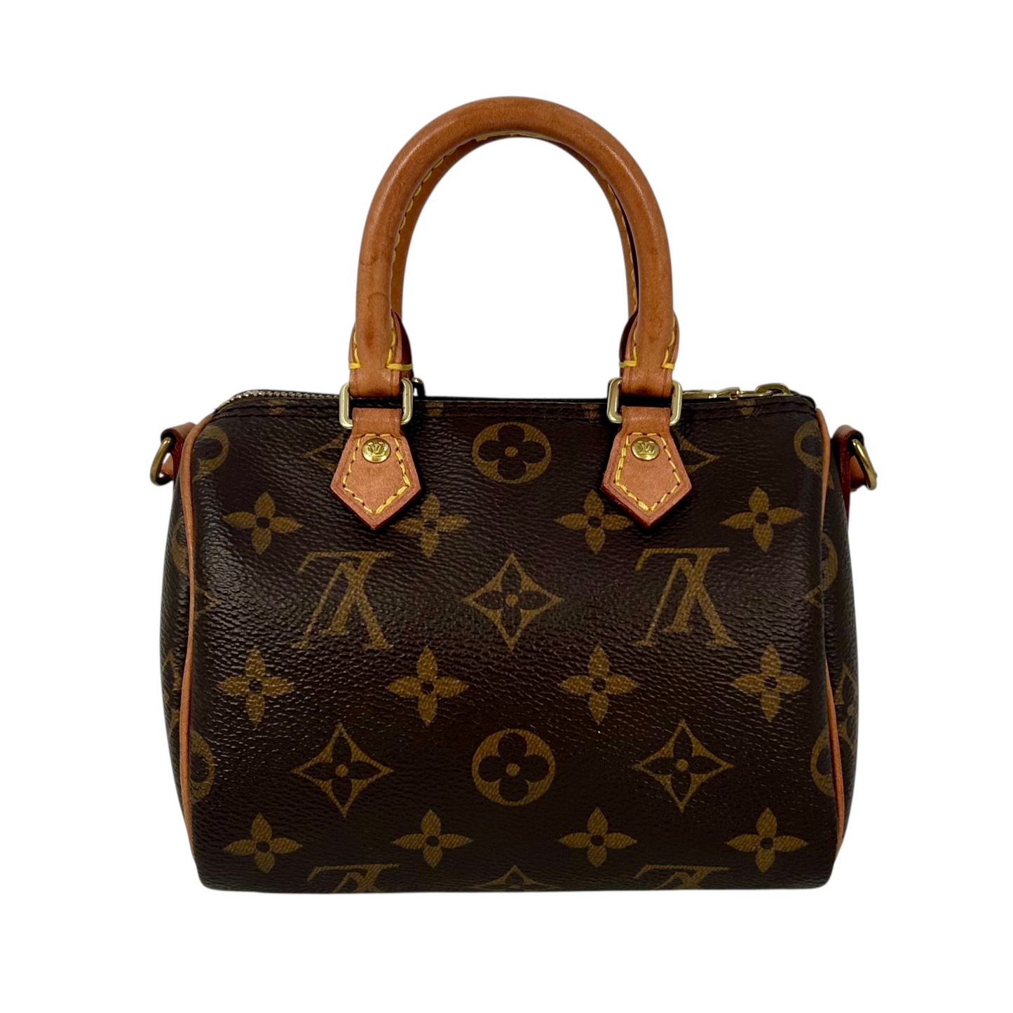 Louis Vuitton モノグラム キャンバス ナノ スピーディ ミニバッグ ショルダーバッグ - ブラウン