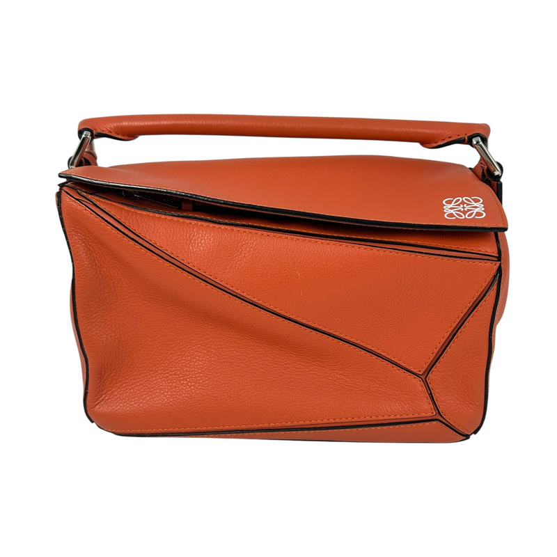 LOEWE Puzzle Bag Small Handbag/Shoulder Bag - Orange 