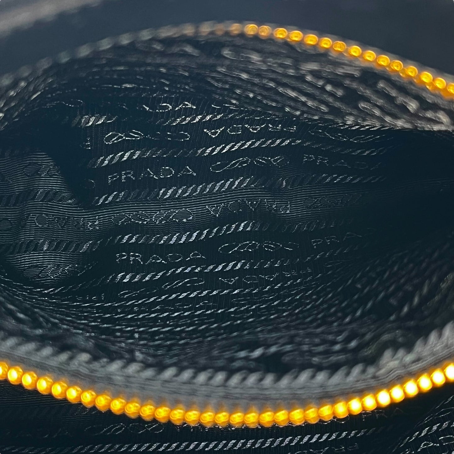 PRADA Soft Calf Leather Tote Bag/Shoulder Bag - Black 