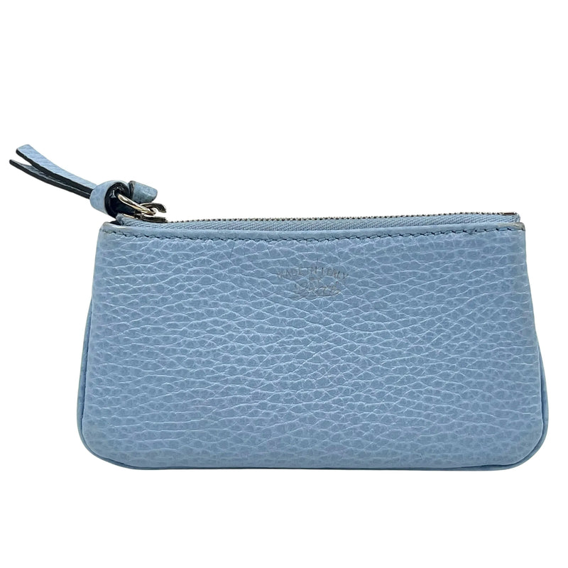 GUCCI Leather Coin Case and Key Case - Blue 