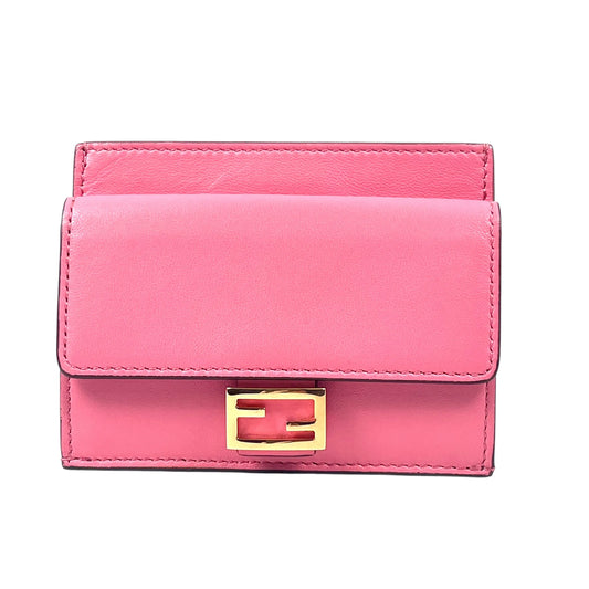 FENDI レザー カードケース コインケース - ピンク