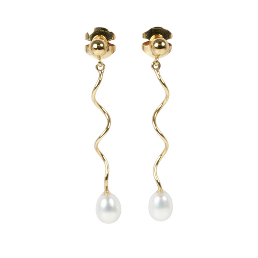 TASAKI Pearl Earrings Jewelry - 18KYG 
