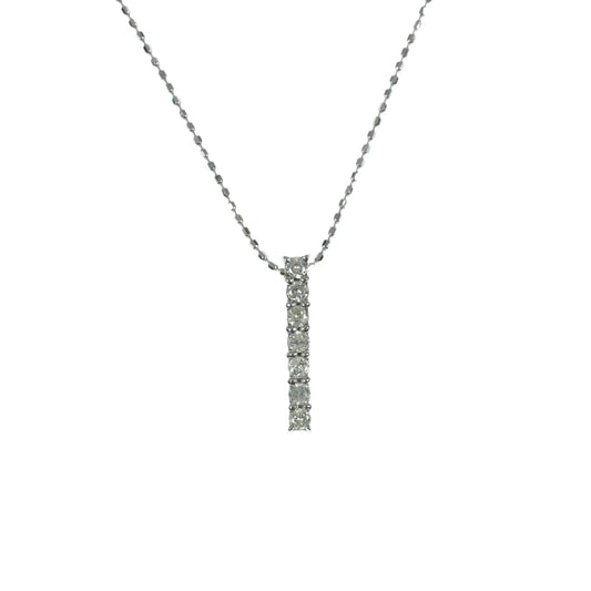 7P Diamond Necklace - 14KWG 