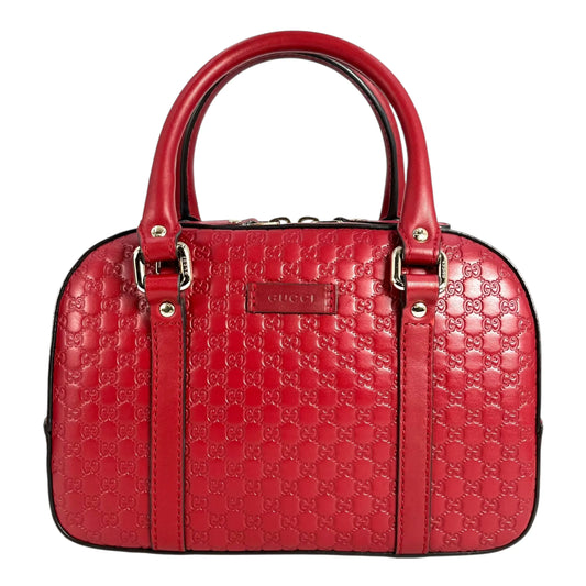 GUCCI Micro Guccissima Handbag - Red 