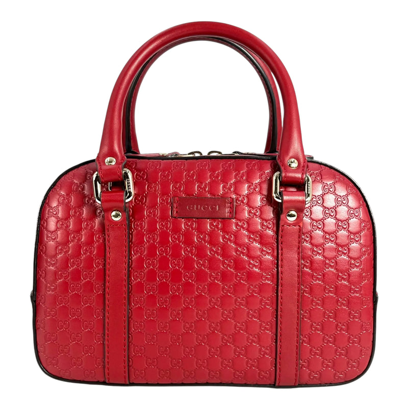 GUCCI Micro Guccissima Handbag - Red 