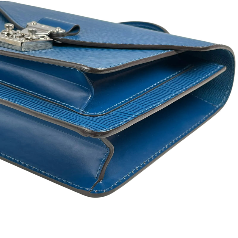 Louis Vuitton Epi Leather Monceau BB Handbag - Blue 