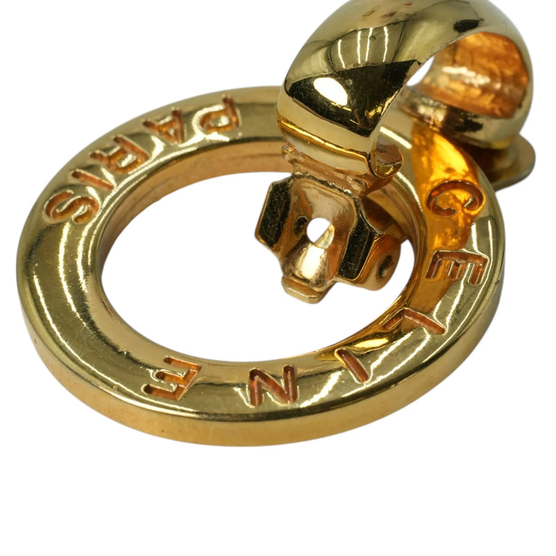 CELINE Circle Logo Earrings - GP 