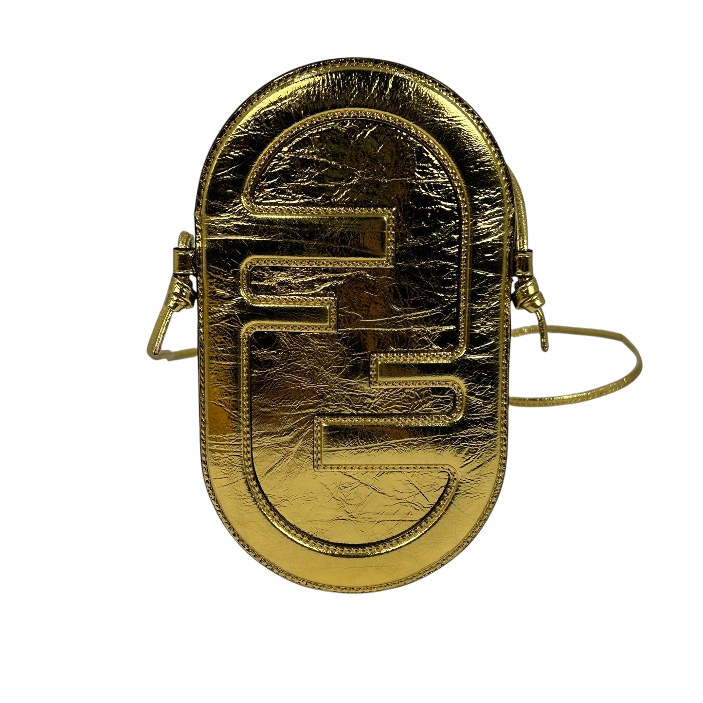 FENDI レザー フォンケース ショルダーバッグ - ゴールド