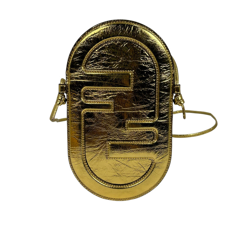 FENDI レザー フォンケース ショルダーバッグ - ゴールド