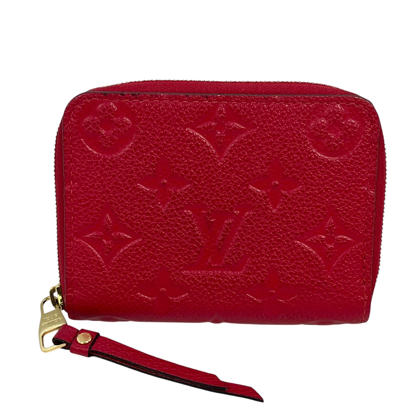 Louis Vuitton Monogram Empreinte Zippy Coin Purse - Red 