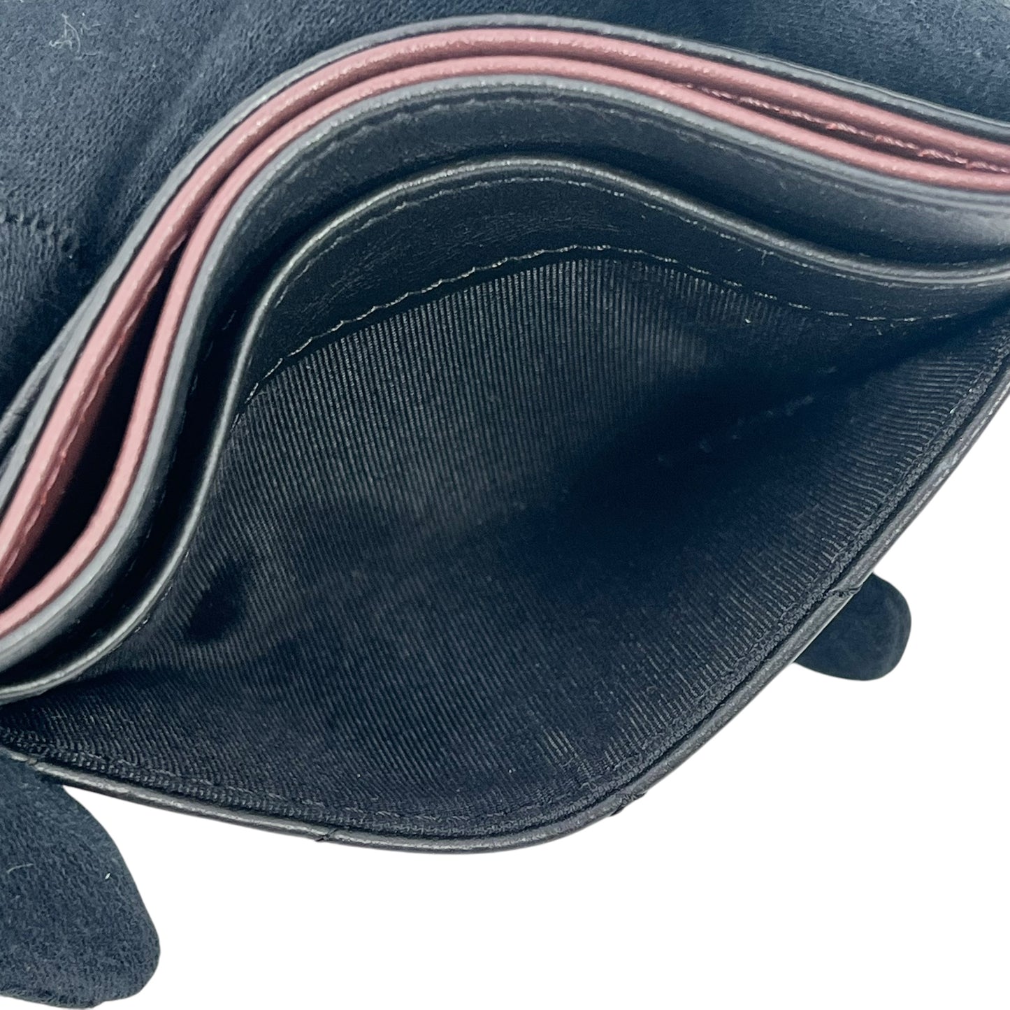 CHANEL 2.55 シェブロン キルテッド カードケース - ブラック