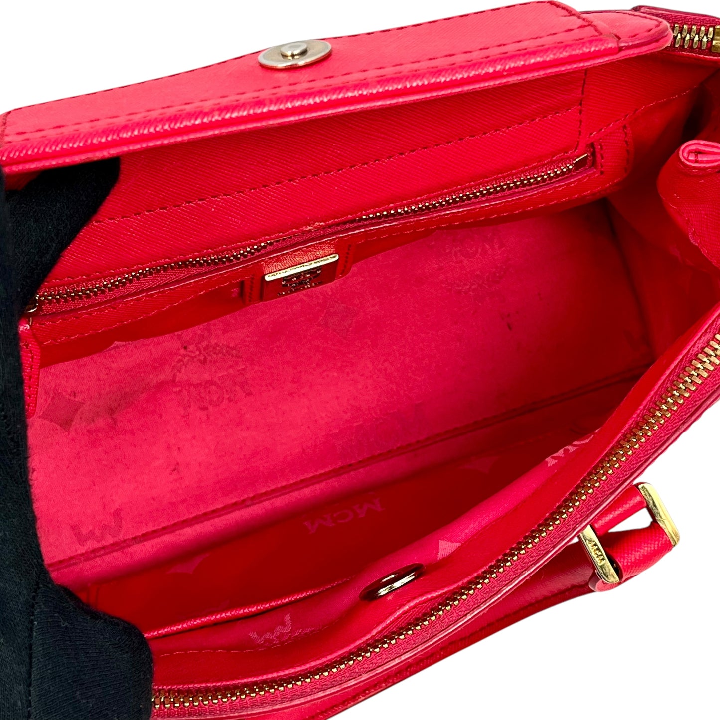 MCM Leather Handbag/Shoulder Bag - Pink 