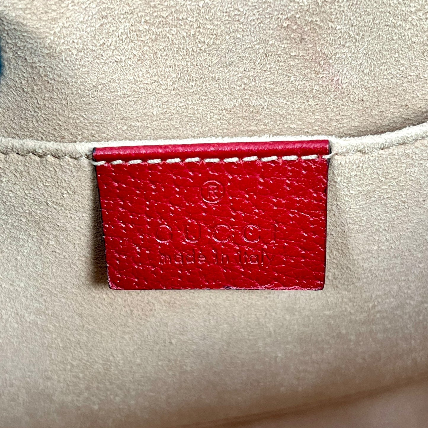 GUCCI Ophidia Handbag Shoulder Bag - Red 