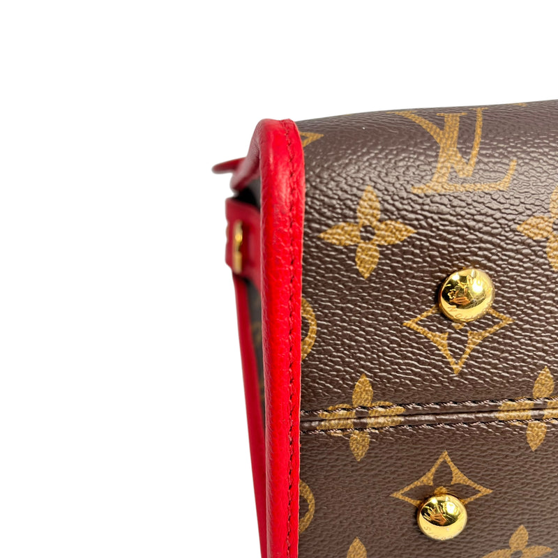 Louis Vuitton Monogram Canvas Popincourt PM Handbag/Shoulder Bag - Red 