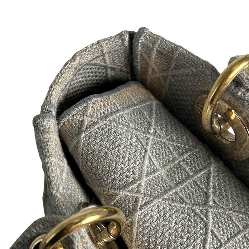 Dior Lady Dee-Lite Handbag/Shoulder Bag - Grey 